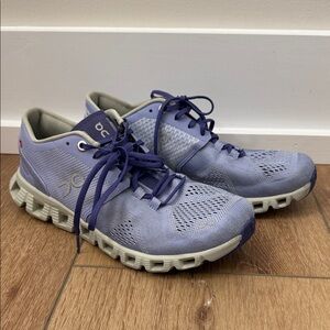 On Cloud X in Lavender/Ice Colorway